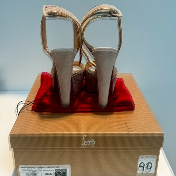 Christian Louboutin Louloudance 140 Slingback Heels – Size 36.5 (US 6) - Picture 3 of 6